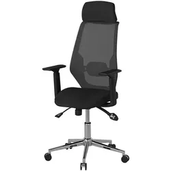 Mid.you Drehstuhl Clifton - Ergonomischer Bürostuhl in Schwarz - Der Mid.you Drehstuhl Clifton vereint modernes Design mit Funktionalität. Mit einer 360° drehbaren Sitzfläche und ergonomischer Rückenlehne ist er ideal für ein komfortables Arbeiten im Büro.