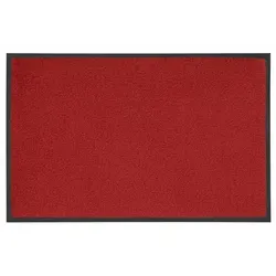 Wash+Dry Fußmatte Regal Red 60x90 cm - Fußmatte für innen und außen, waschbar bis 60 Grad, rutschfest und trittschalldämmend – ideal für Allergiker und Tierbesitzer.