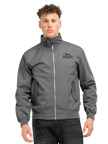 Lonsdale Outdoorjacke Acton grau L - Funktionsjacke mit slim-fit Schnitt, ideal für aktive Freizeit, ausgestattet mit 3 praktischen Taschen und stylischem Lonsdale Logo.