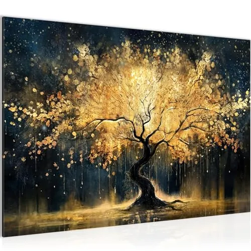 Poster & Bildende Kunst Gold von Runa Art