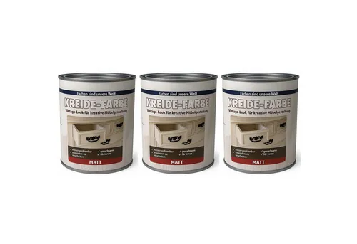Produktbild Wilckens Farben Kreidefarbe Holz Grau 750ml für Vintage Möbel
