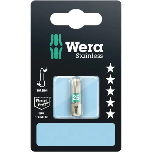 Wera 3867/1 TS SB TORX® Bits, Edelstahl, TX 25 x 25 mm 05073623001