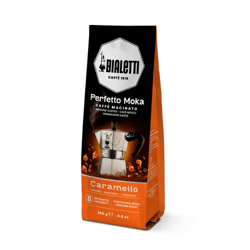 Bialetti - Perfetto Moka Caramel Gemahlener Kaffee 250 G - MaxiCoffee