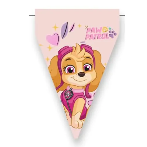 BeenSmile, Banner Skye, Wimpelkette für Kinder, Dekoration für Kindergeburtstag, Partyartikel, Feier und Jubiläum, 1 Stück, 3 m