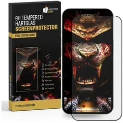 1x 9H Panzerglas für iPhone 16e FULL COVER matt Anti-Reflex entspiegelt echtes Tempered Glass Panzerfolie Displayschutz Schutzglas Hartglas Schutzfolie Screen-Protector