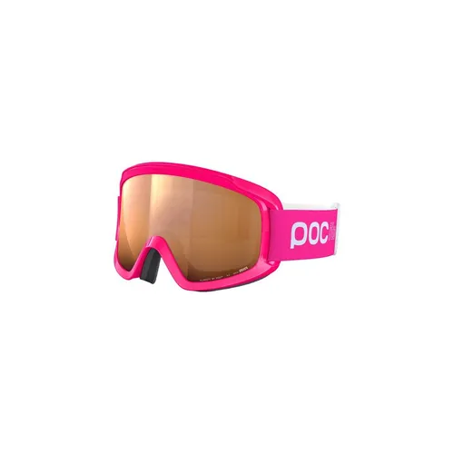 POC Pocito Opsin Skibrille in Fluorescent Pink/Light Orange - Kinder Skibrillen für kleine Skifahrer ab 3 Jahren, mit hoher Sichtbarkeit und Sicherheit durch fluoreszierende Farben und reflektierende Patches.