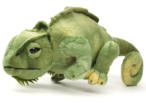 Uni-Toys - Chamäleon grün - 28 cm (Länge) - Plüsch-Reptil - Plüschtier, Kuscheltier