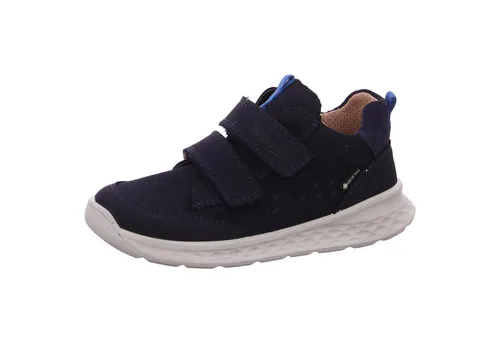 Superfit Breeze Baby Jungen Lauflernschuh - Blau Hellblau 8000, 21 EU - Baby Sneaker für Jungen mit GORE-TEX Membrane: wasserdicht und atmungsaktiv. Optimaler Halt dank 2 Klettverschlüssen und herausnehmbarer Einlegesohle aus chromfreiem Leder.