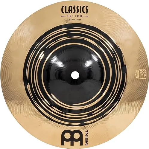 Meinl Classics Custom Dual 10 Zoll Splash Becken - Dunkles & Brilliantes Finish - Splash-Becken mit schnellem Sustain und warmem Grundton, ideal für kreative Fills. Hergestellt in Deutschland mit nachhaltiger Energie für höchste Qualität.