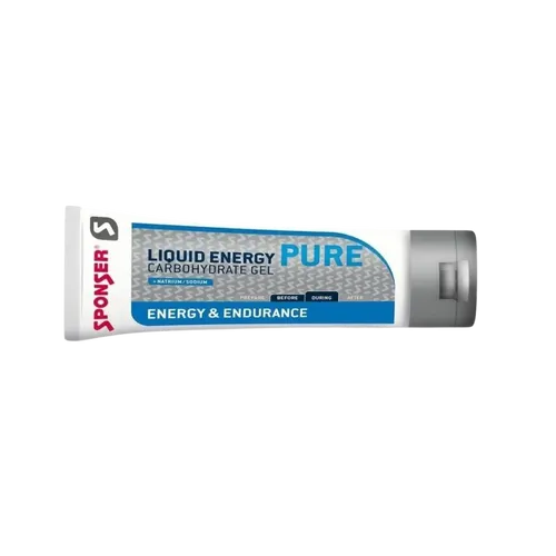 SPONSER ENERGY-GEL LIQUID ENERGY NEUTRAL 70G TUBE - Sportnahrung für Ausdauersportler, liefert 210 kcal Energie in flüssiger Form mit neutralem Geschmack, ideal für kontinuierliche Energiezufuhr während des Trainings.