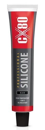SILIKON PROFESSIONAL CZARNY WYSOKOTEMPERATUROWY 80ML TUBA CX-80 5907640600612