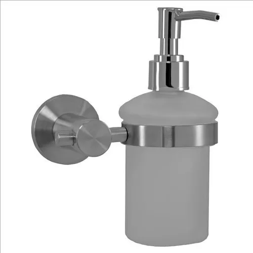Seifenspender wandhängend Edelstahl gebürstet Spender Flüssigseife Bad WC