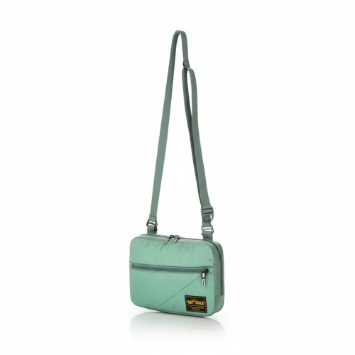 Tatonka Cross Body Bag M sage green (286) - Gürteltasche für Alltag und Reisen, aus strapazierfähigem, recyceltem Material. Mit gepolstertem Rücken und verstellbarem Tragegurt für hohen Tragekomfort.