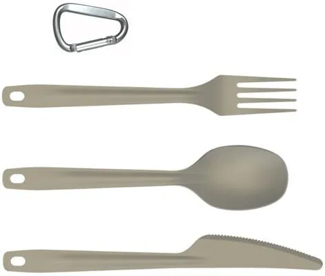 Origin Outdoors Besteckset, Titan, 3-teilig