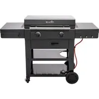 Char-Broil Versa-Tile Griddle 2-Zonen Gasgrill - Grill & Pizzaofen mit 2 Zonen, 70x50 cm Grillfläche, aus Edelstahl und Gusseisen, ideal für BBQ-Fans und vielseitige Zubereitung.