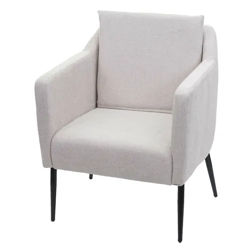 Relaxsessel HWC-H93a, moderner Cocktailsessel in creme-beige