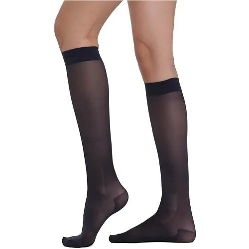 BeOnTop Kompressionsstrümpfe Damen 70 Den 1Stk - Kniestrümpfe Damen 17-18 mmHg, Stützstrümpfe Damen Comfort Support Line Compression Socks, Socken Damen by Gambetti - Made in Italy