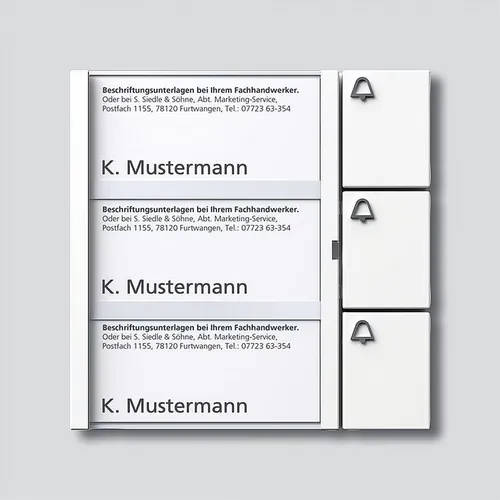 Siedle 2544208 Tastenmodul 3 Tasten N-System von Siedle&Söhne Tasten-Modul Funktionsmodule