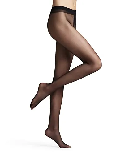 FALKE Damen Strumpfhose Lunelle 8 DEN W, ultra-transparent, Schwarz, XL
