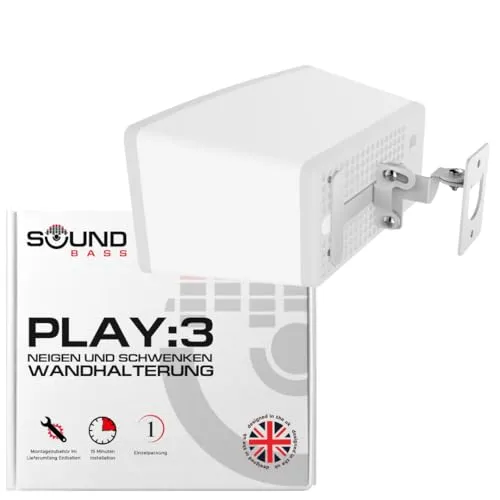 Soundbass Play 3 Wandhalterung in weiß von Sound bass