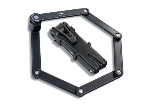 Zündapp Faltschloss 85 cm | Sicheres Fahrradschloss für E-Bikes und Fahrräder - Fahrradschlösser mit 85 cm Länge: Kompaktes und flexibles Design, inklusive Halterung für einfache Montage. Zwei Spezialschlüssel sorgen für hohe Sicherheit und Schutz vor Diebstahl.