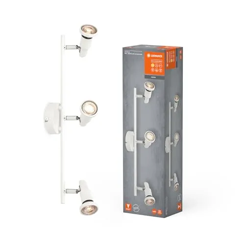 LEDVANCE LED SPOT GU10 3er Set - dimmbare Wand- und Deckenstrahler - Energiesparlampen: Flexibel einsetzbare LED-Spots in warmweißem Licht (2700K), ideal für stimmungsvolle Beleuchtung in jedem Raum.