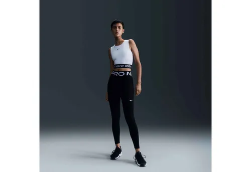 Nike Tanktop PRO DF 365 CROP TANK - Sportlich & Bequem in Weiß - Sportliches Crop-Top für Fitness und aktive Freizeit. Hergestellt aus hochwertiger Polyester-Elasthan-Mischung für optimalen Tragekomfort und Bewegungsfreiheit. Ideal für dein Workout!