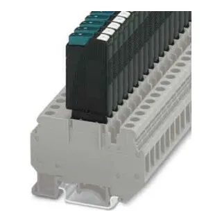 Phoenix Contact Sicherungs-Reihenklemme 24.40 mm (0712314) - Praktische Sicherungs-Reihenklemme von Phoenix Contact, ideal für den professionellen Einsatz in elektrischen Schaltungen, sorgt für sichere Verbindungen und einfache Handhabung.