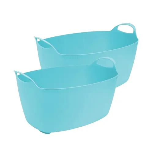 Stück Kreher Mehrzweckkorb für 35 Liter, flexibel und strapazierfähig, Farbe: Blau 2