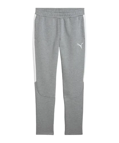 PUMA teamEVOSTRIPE Trainingshose grau für Herren, Größe S - Sport – Jogginghosen für Herren, hochwertige Bewegungsfreiheit und modernes Design für optimale Leistung beim Training.