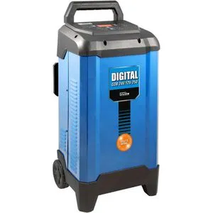 Güde Autobatterie-Ladegerät Digital GDB 12V/24V mit Starthilfe - Batterieladegeräte & Anlasser, vollautomatisches 10-stufiges Laden für Blei-Säure-Batterien mit Rettungsfunktion für tiefentladene Batterien.