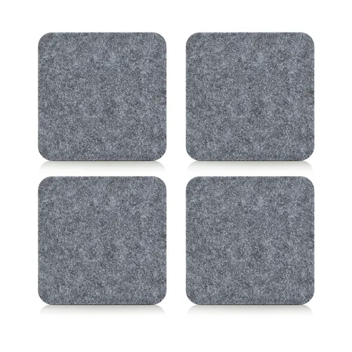 Glasuntersetzer 4er-Set Filz quadratisch Zeller Present Glasuntersetzer 4er-Set