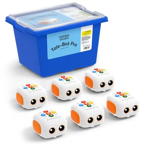 MatataStudio Tale-Bot Pro Klassenzimmer-Set für Kinder von 3-5 Jahren, STEM-Programmier-Roboter-Set für Schulbedarf, Bildschirmfreie Lernspielzeuge für Kinder zum Erlernen der Grundlagen des Codierens
