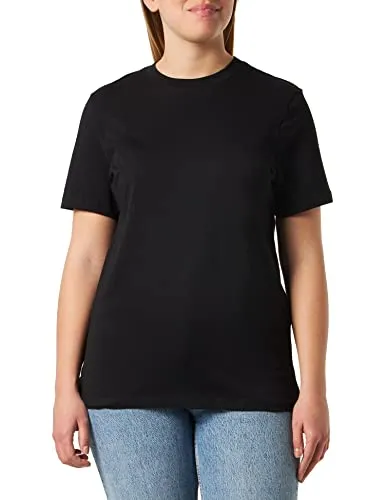 SELECTED FEMME Basic Kurzarm T-Shirt Dünnes Oberteil aus Bio Baumwolle Rundhalsausschnitt SLFMYESSENTIAL