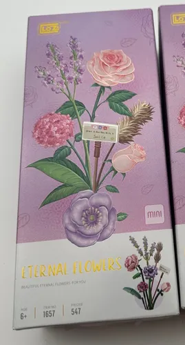 LOZ Laverndel Rosen Klemmbausteine Set Blumenstrauß Blumen Neu OVP