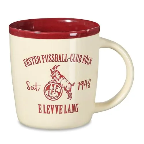 1. FC Köln Tasse Retro in beige von 1. FC Köln