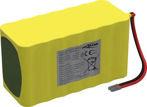 Ansmann 7S3P Akkupack 21x 18650 Kabel Li-Ion 25.2V 7800 mAh - Akkus, hohe Energiedichte und thermisch stabil, ideal für vielfältige Anwendungen. Integrierte Schutzbeschaltung sorgt für Sicherheit.