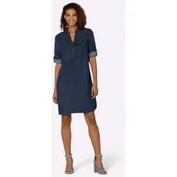 Witt Etuikleid Jeans-Kleid 3/4-Arm blau 38