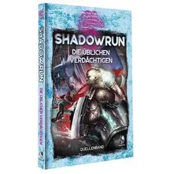 Pegasus Spiele Shadowrun - Die üblichen Verdächtigen - deutsch - Rollenspiel über Shadowrunner mit vielfältigen Charakteren und Fähigkeiten, ideal für spannende Abenteuer in einer dystopischen Zukunft.