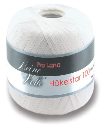 HÄKELSTAR 100 von PRO LANA - Farbe 01 - 100 g / ca. 566 m Wolle