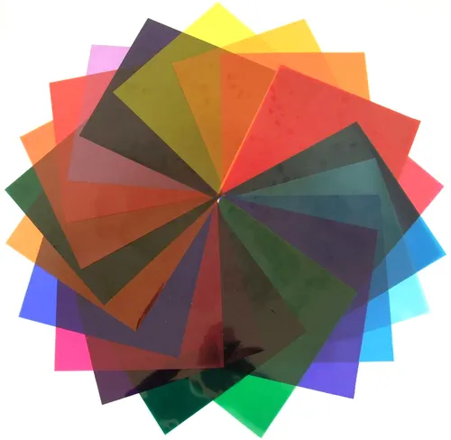 Farbfolien PAR 64 24,8 x 24,8 cm Farbfilter Colour Films PAR64 Color Mix Set 20