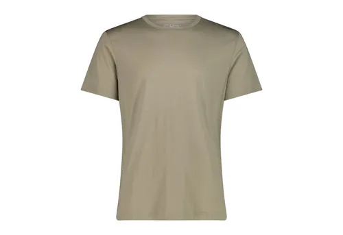 CMP Herren Shirt MAN T-SHIRT - Performance Merino T-Shirt mit Rundhalsausschnitt, ideal für aktive Freizeit und Abenteuer, kombiniert technische Kunstfasern mit der Isolierfähigkeit von Merinowolle für besten Tragekomfort.