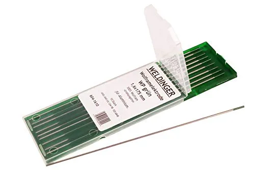 WIG-Wolframelektrode WP-grün 1,6x175 mm 10 Stück von WELDINGER
