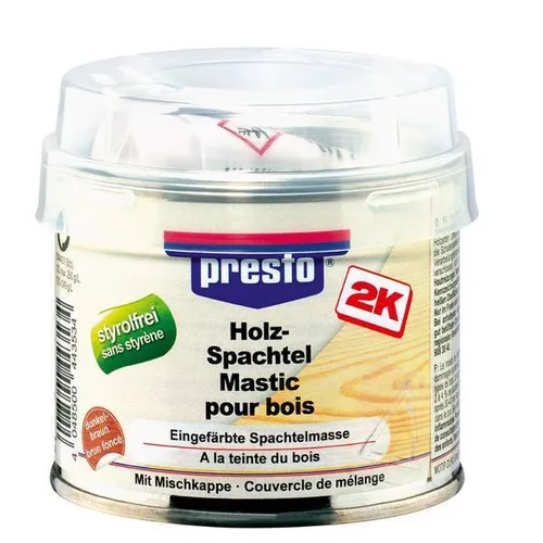 presto Holzspachtel + Härter dunkelbraun 250g NEU&OVP