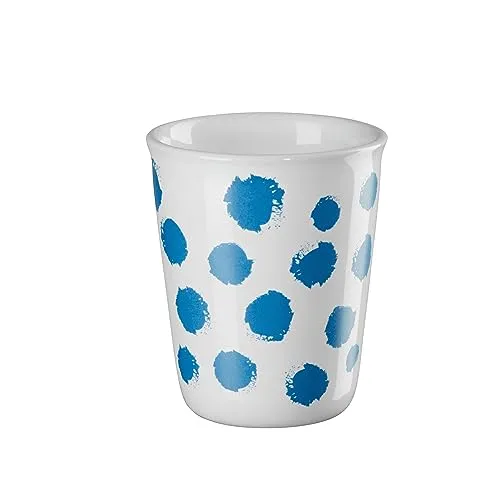 ASA - Becher - Espresso - Weiß/BLau/Tupfen - Porzellan - Ø 6,5 cm x H: 7cm - Fassungsvermögen - 0,1 l.