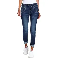 Produktbild GANG Slim-fit-Jeans 94MARGE mit besonderem 4-Knopf-Verschluss blau 33