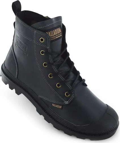 PALLADIUM Pampa ZIP LTH Legacy Leather - Herren Stiefel Boots Schuhe Schwarz - Sneaker mit urbaner DNA, aus hochwertigem geölten Leder, Innen-Reißverschluss für einfachen Einstieg und markante PAMPA-Gummisohle für optimalen Grip.