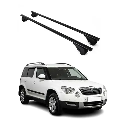 OMAC Dachträger Gepäckträger für Skoda Yeti 2010-2017 - Dachträger aus robustem Metall mit aerodynamischem Design für einfache Installation und maximalen Komfort.