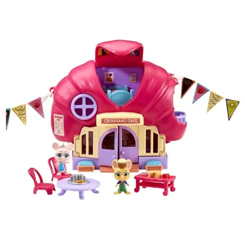 Character Options 07394 Millie & Friends Maus im Haus Croissant Café, Sammelspielzeug, fantasievolles Spielset, Geschenk für 3-7 Jahre