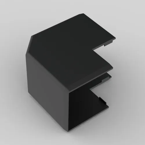 Eckverbinder Aussen Eck für Kabelkanal 40x40 mm PVC SCHWARZ Kopos